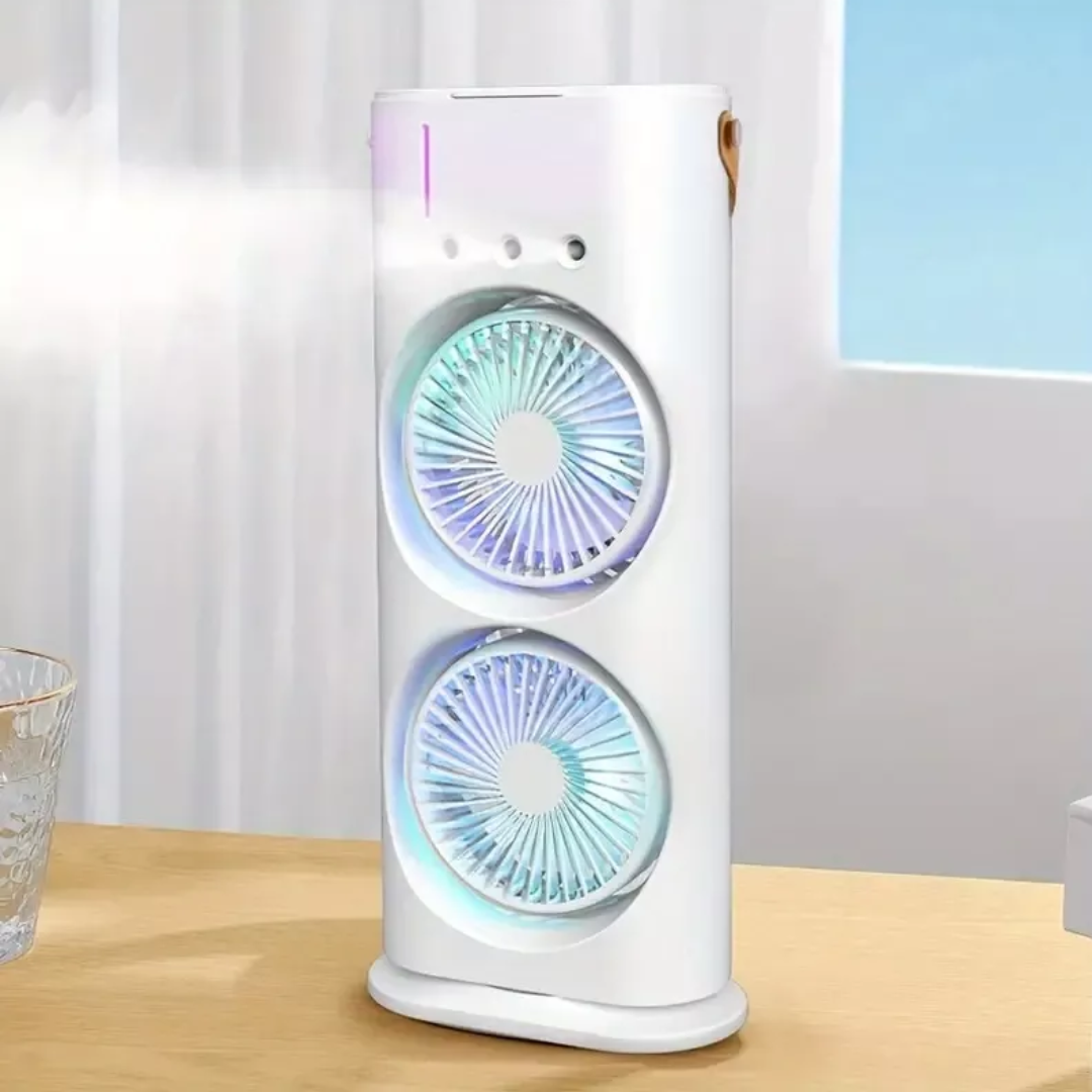 Ventilador De Torre Doble Aire Acondicio